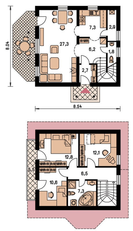 Typový dům Klassik 139 - Gservis